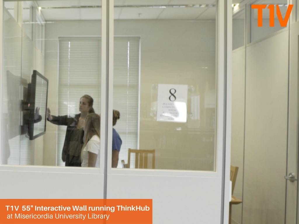 T1V_55_inch_Interactive_Wall_running_ThinkHub_at_Misericordia_University